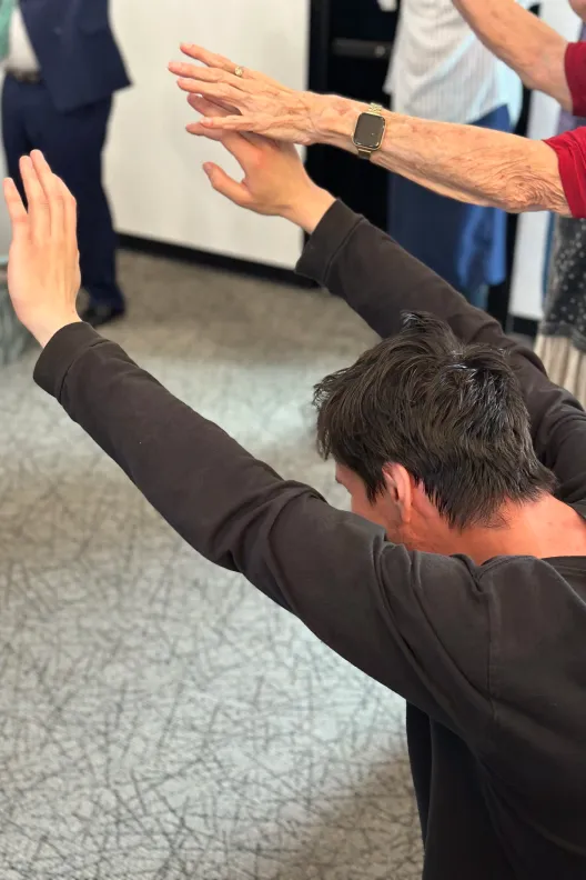 Man on his knees praying to God